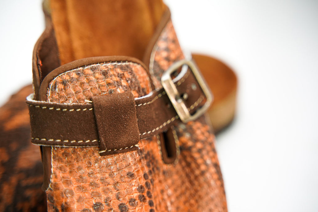 Birkenstock Boston animal print leather