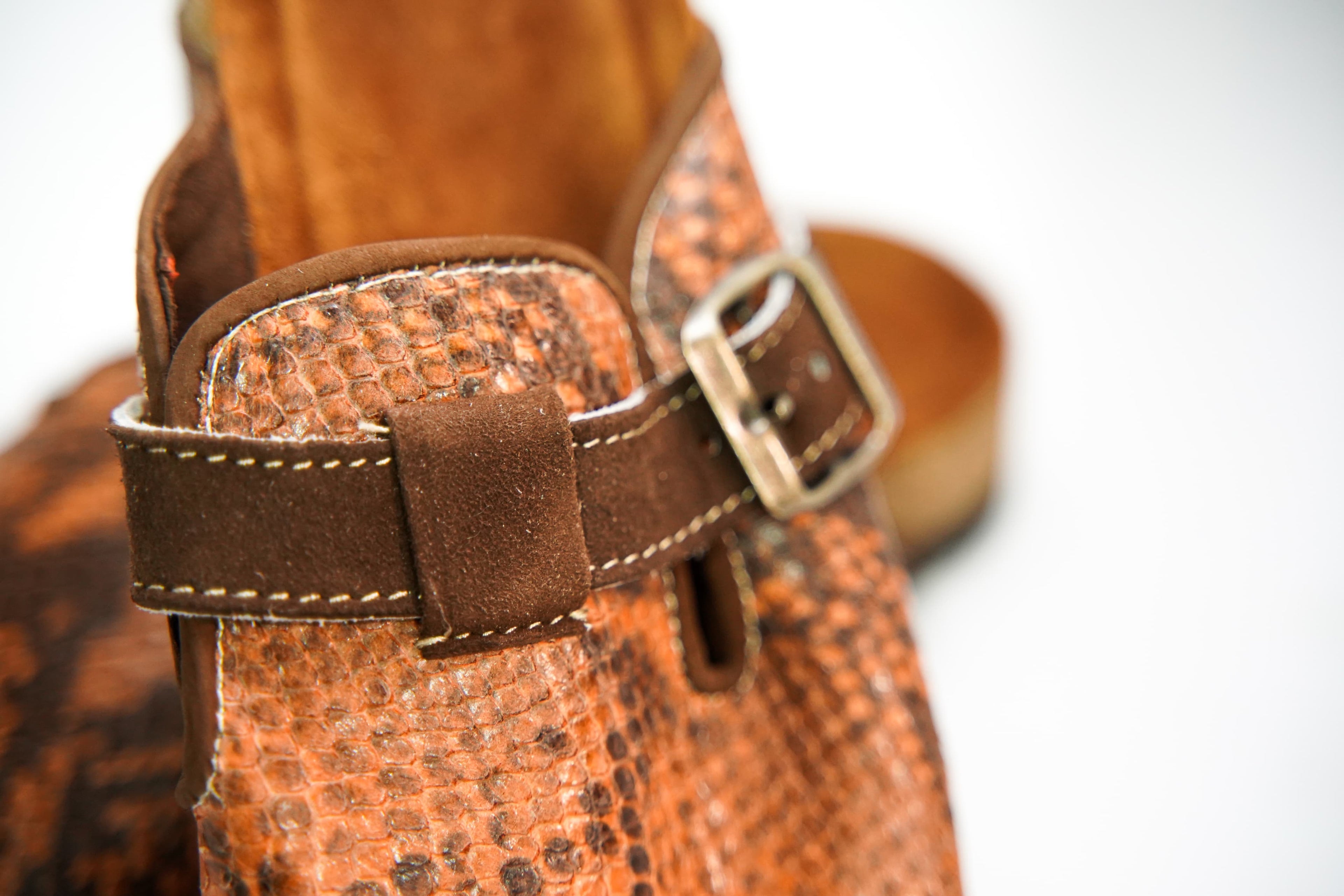 Birkenstock Boston animal print leather