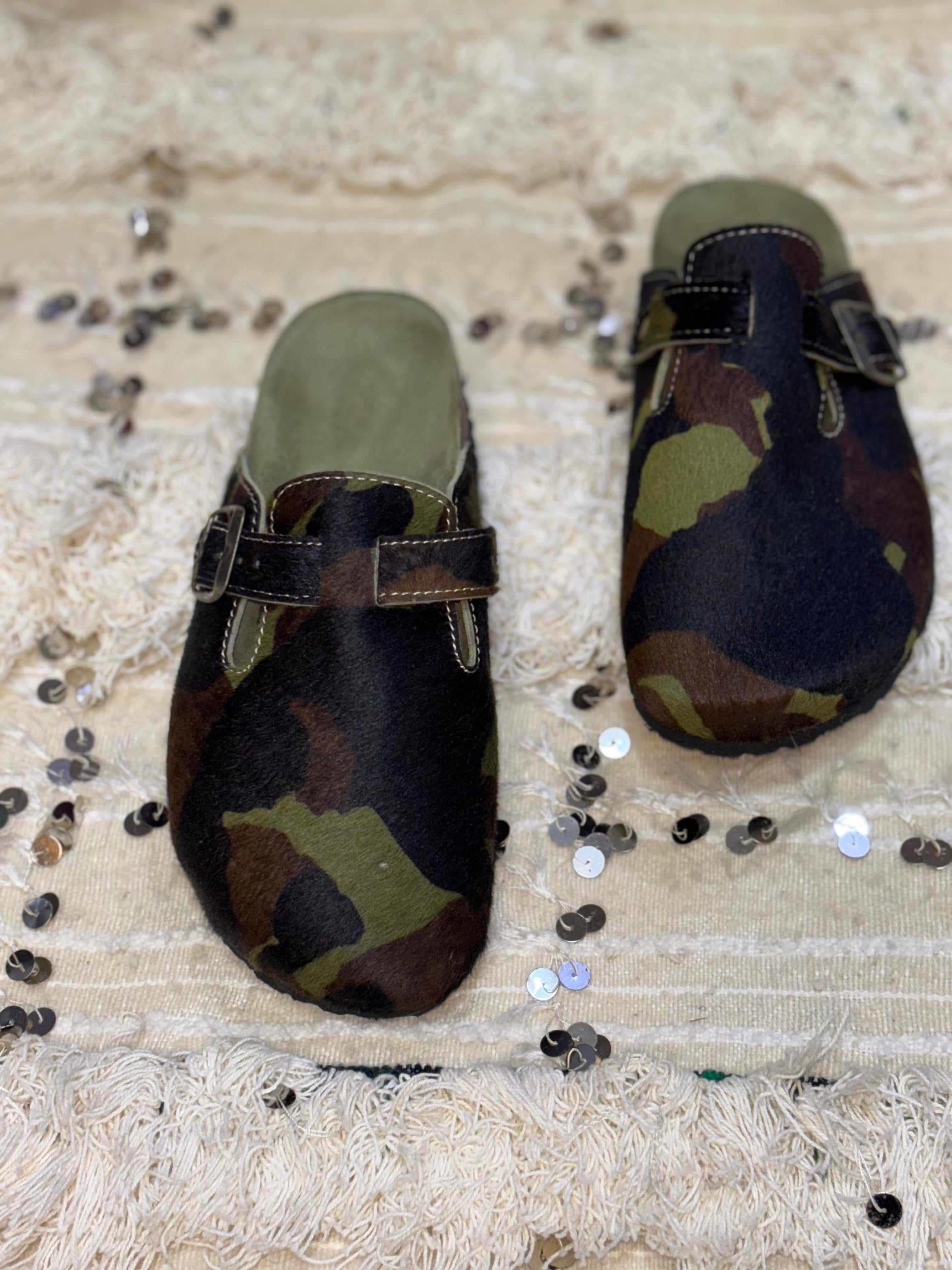 Birkenstock Boston military leather