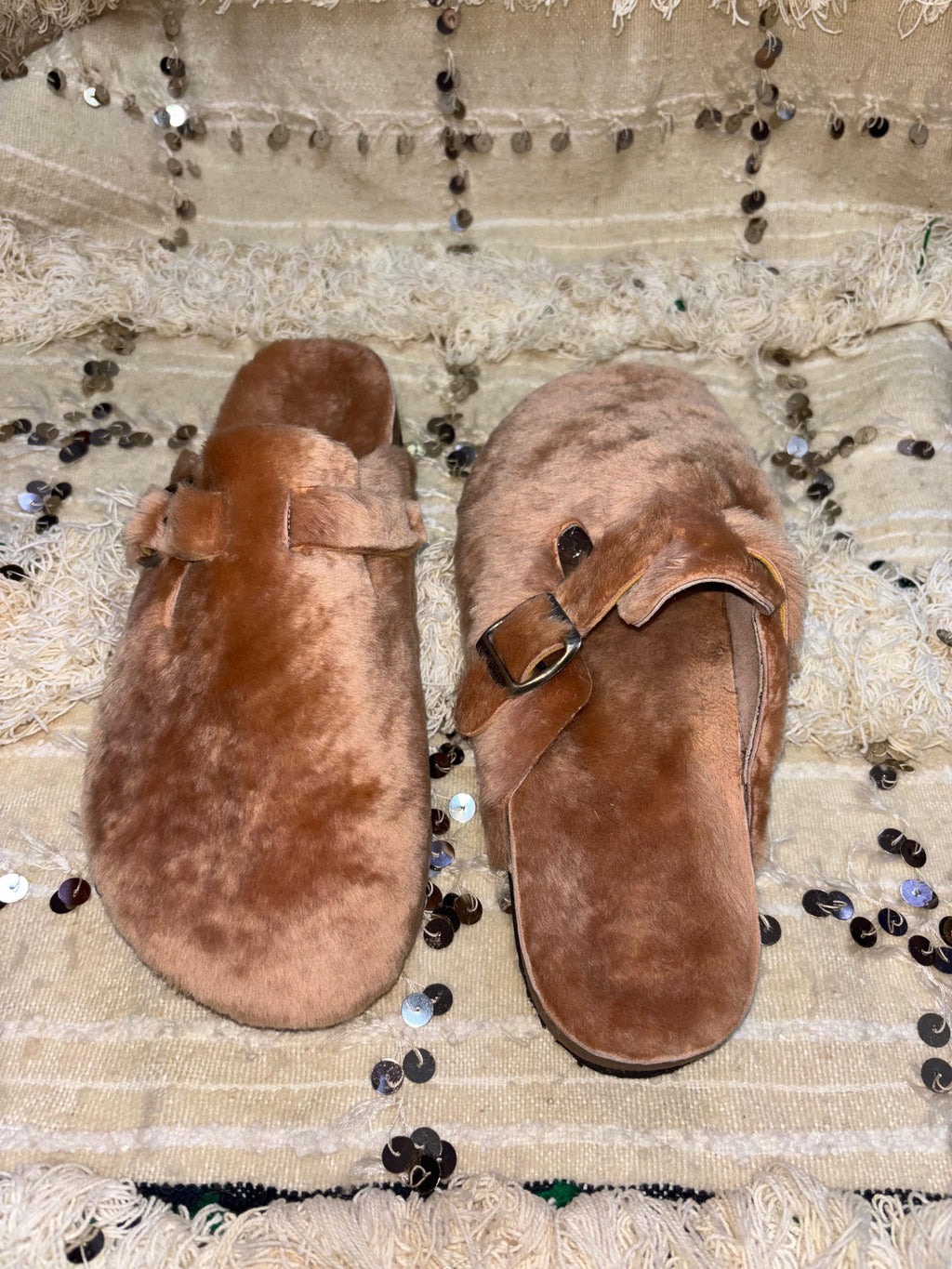 Birkenstock Boston fur leather