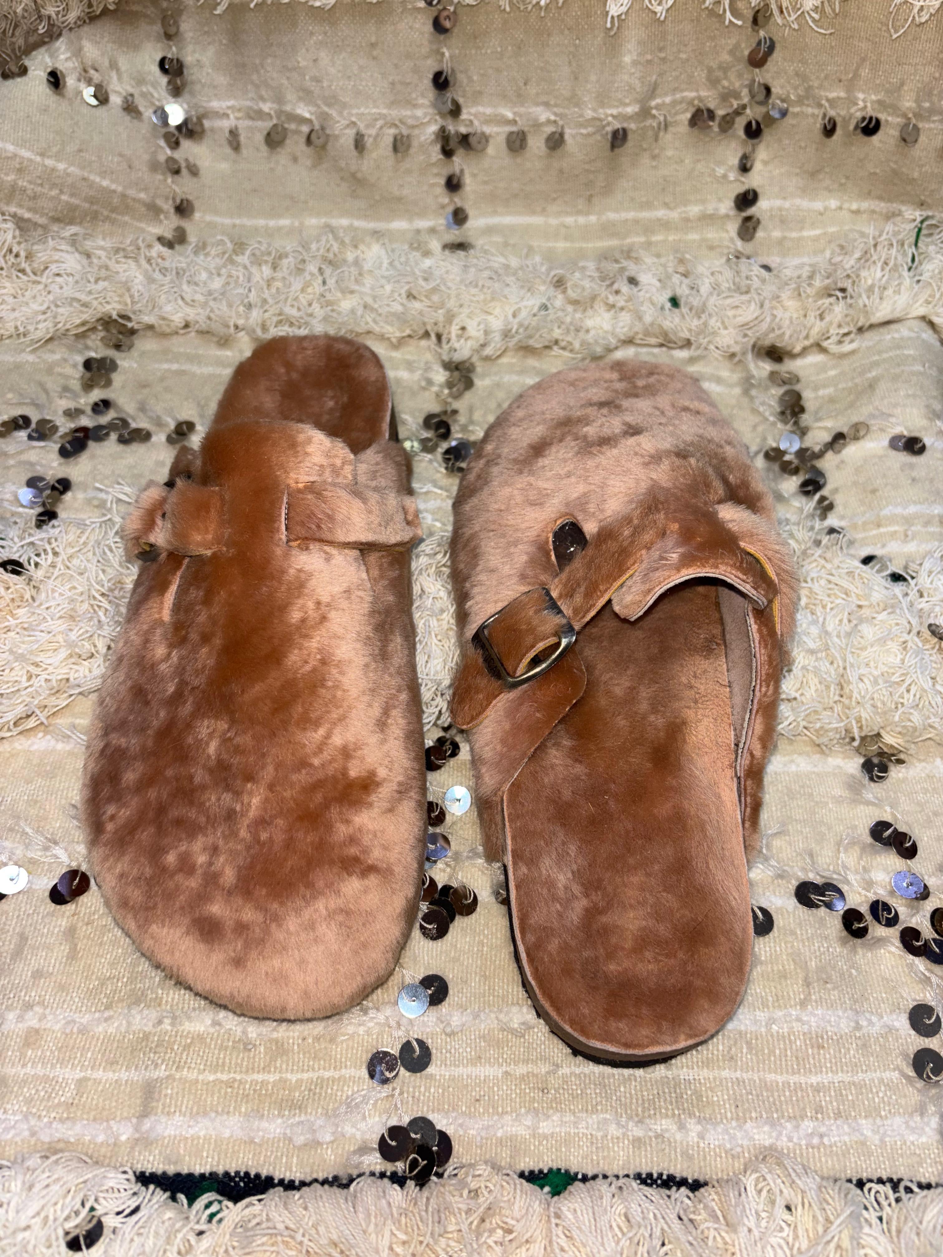 Birkenstock Boston fur leather