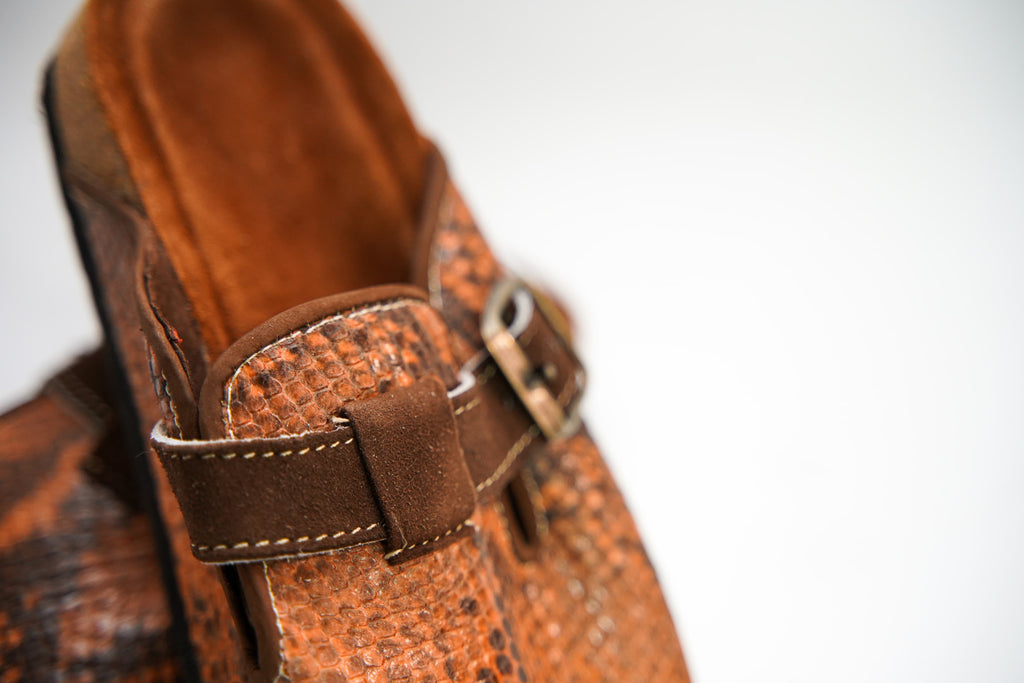 Birkenstock Boston animal print leather