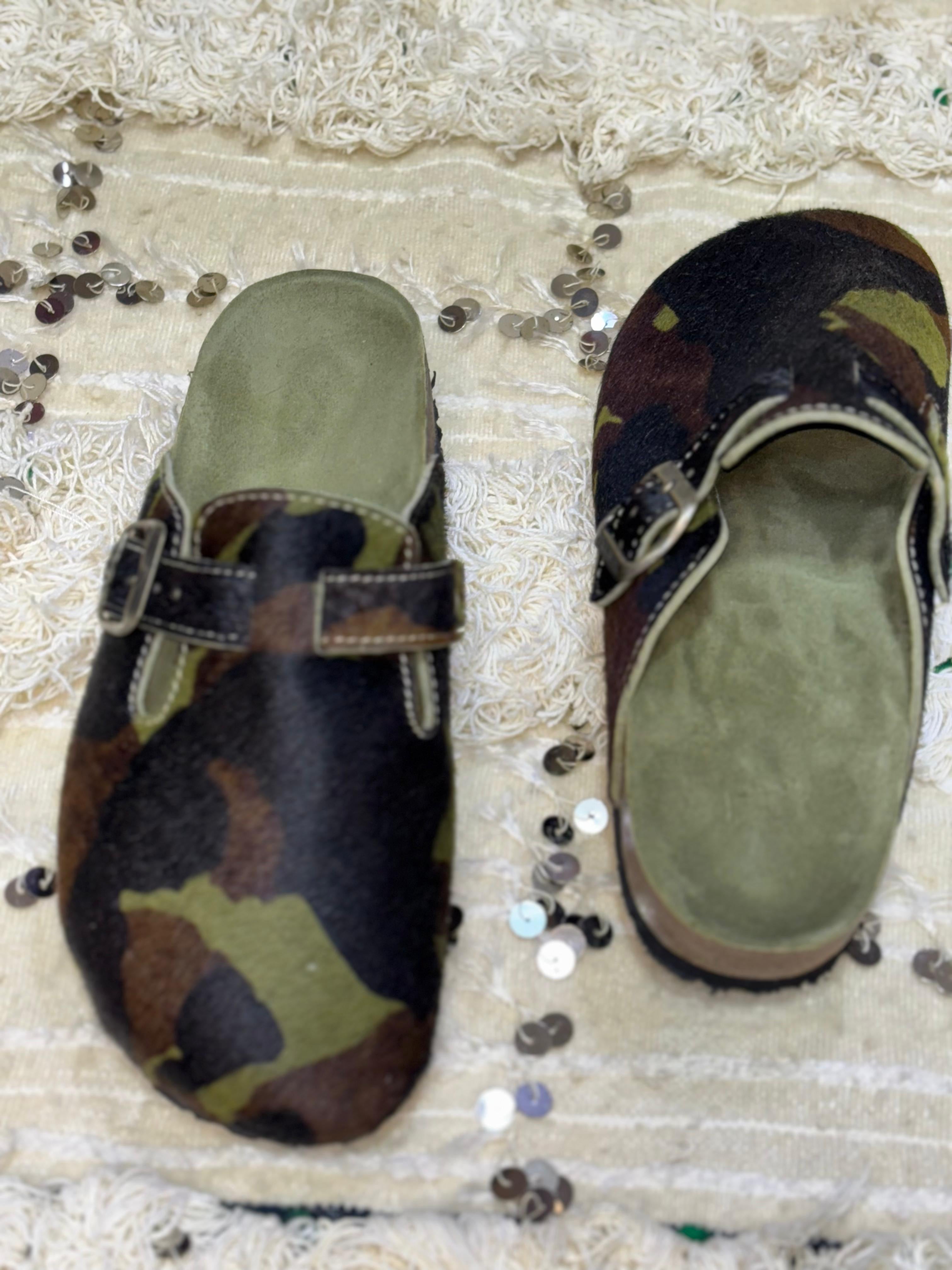 Birkenstock Boston military leather