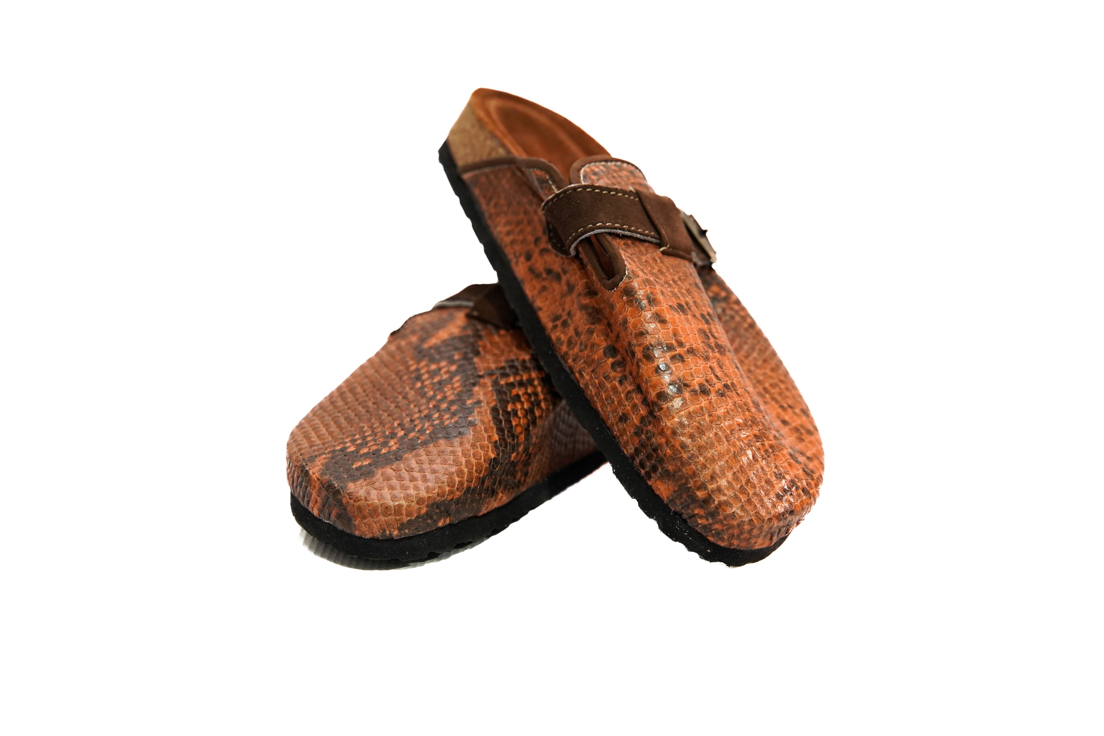 Birkenstock Boston animal print leather