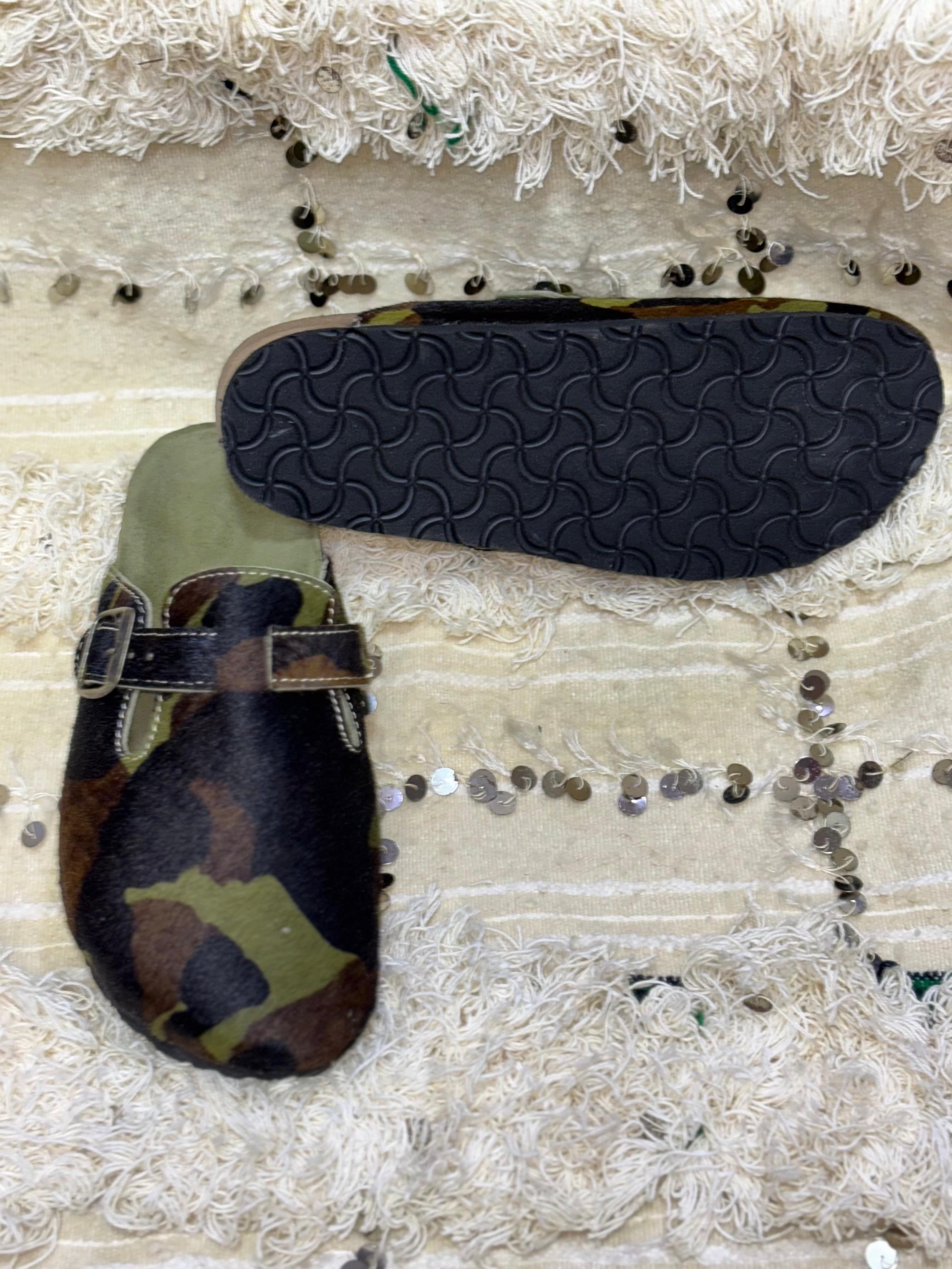 Birkenstock Boston military leather