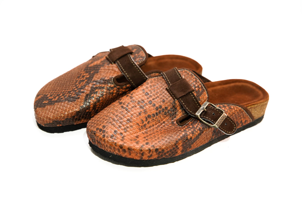 Birkenstock Boston animal print leather