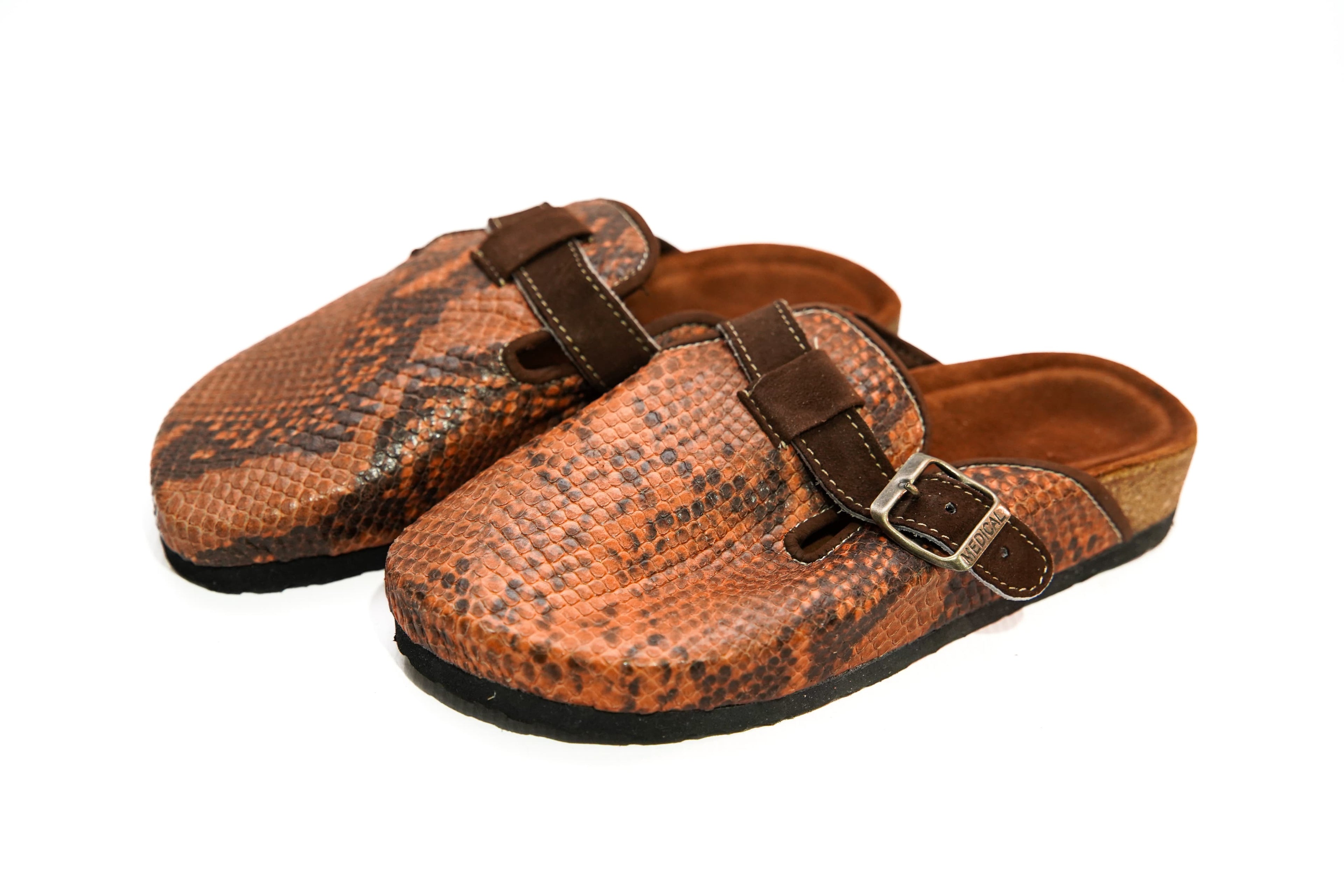 Birkenstock Boston animal print leather
