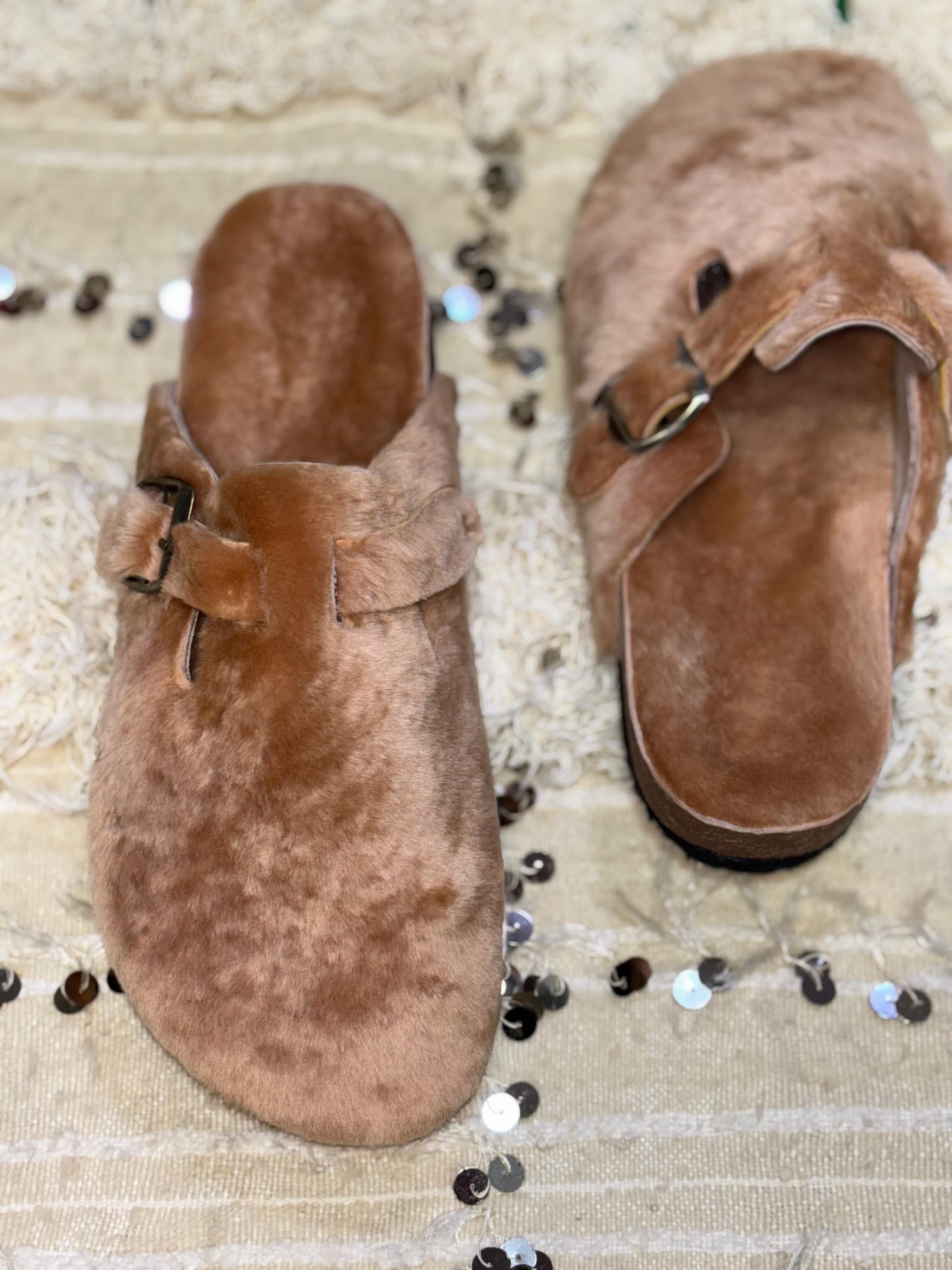 Birkenstock Boston fur leather